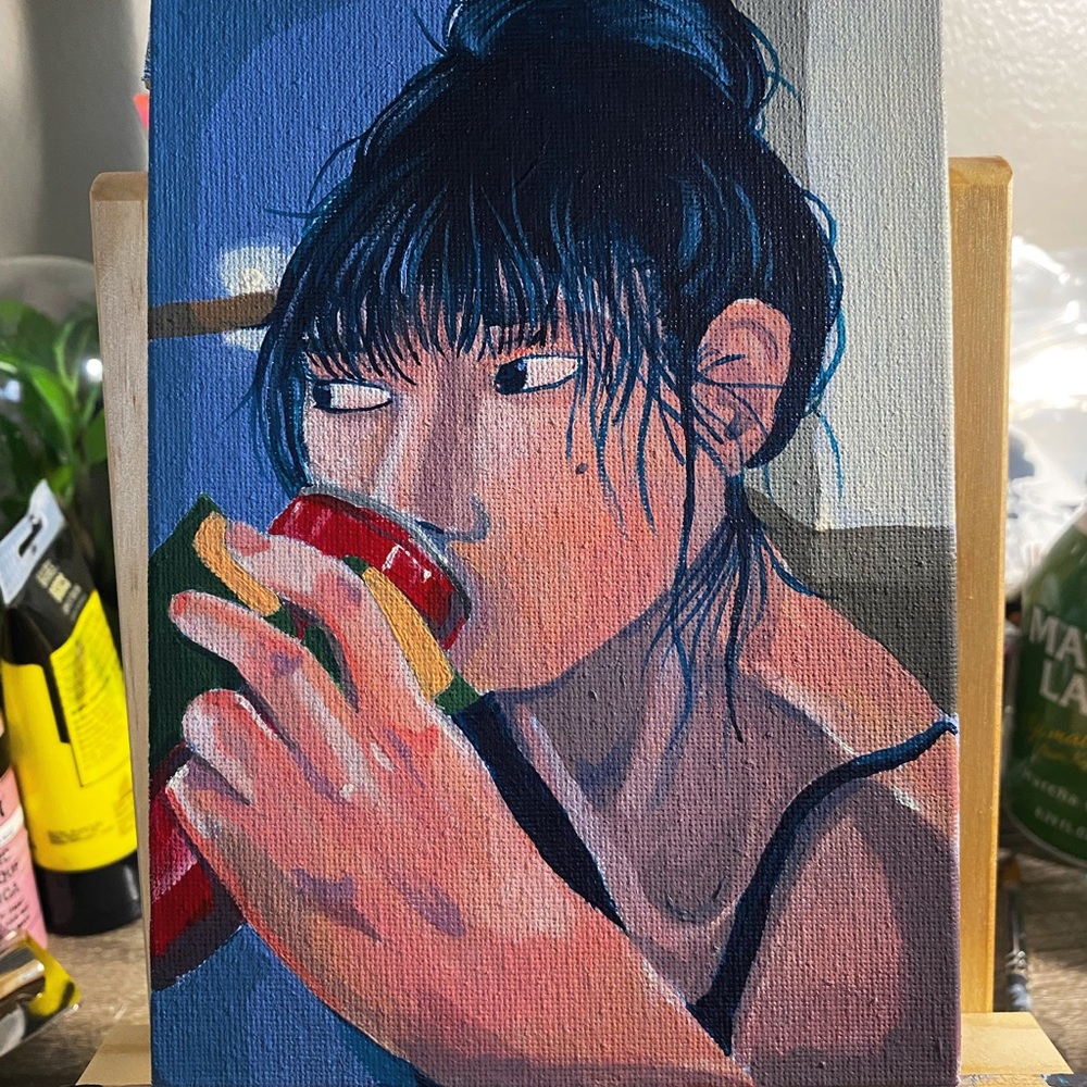 “Late Night” mini painting